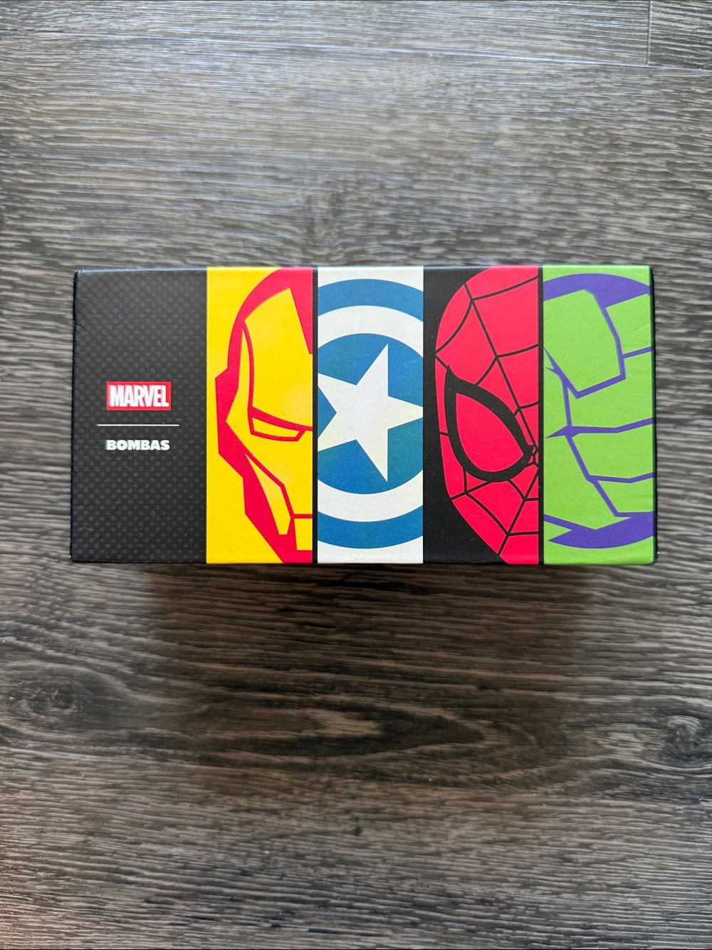 NWT Bombas Kids Marvel Socks 3-Pack Iron Man Captain America Hulk Youth 8T-11T